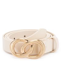 Cinturon Ancho 20mm Gacel Off White Cin0548