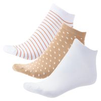 Calcetin  Tripack Bamboo Corto  Gacel  Taupe  Cal0052