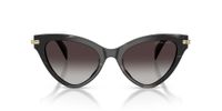 Anteojos De Sol Michael Kors MK2259U Roanoke Black Horn Light Grey Gradient Negro Mujer