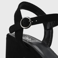 Sandalia Taco Negra  Mujer 45910 Gotta