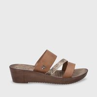 Sandalia Plataforma Dorado Mujer 13221 Gotta
