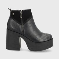 Botín Plataforma Negro Mujer 25630 Gotta