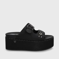 Sandalia Plataforma Negro Mujer 1566D Gotta