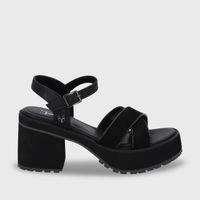 Sandalia Plataforma Negra Mujer 25796 Gotta