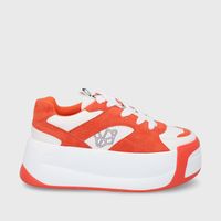 Zapatilla Plataforma Naranja Mujer C7325 Gotta