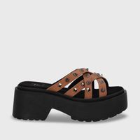 Sandalia Plataforma Beige Mujer 45984 Gotta