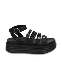 Sandalia Plataforma Negro Mujer 1571C Gotta