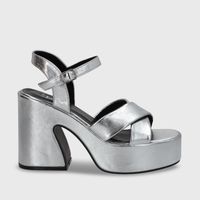 Sandalia Plataforma Plateado Mujer 45701 Gotta