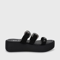 Sandalia Plataforma Negro Mujer 53732 Gotta