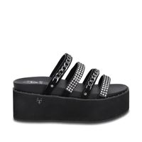 Sandalia Plataforma Negra Mujer 1566F Gotta