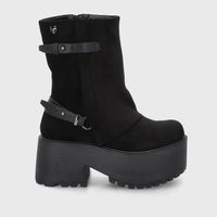 Botin Plataforma Negro Mujer 15179 Gotta