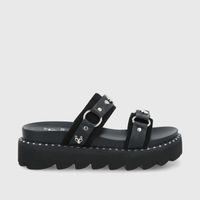 Sandalia Negra Mujer 1573B Gotta