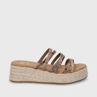 Sandalia Plataforma Oro Mujer 55972 Gotta
