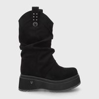 Bota Plataforma Negra Mujer 1509C Gotta