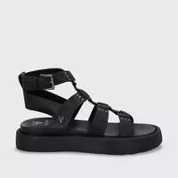 Sandalia Plana Negra Mujer 55952 Gotta