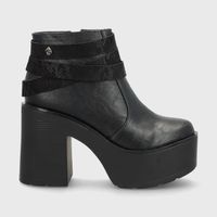 Botín Plataforma Negro Mujer 15035 Gotta