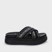 Sandalia Plataforma Negro Mujer 1571B Gotta