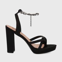 Sandalia Taco Negra Mujer 15836 Gotta