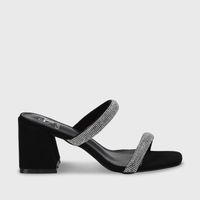 Sandalia Taco Negra Mujer 35133 Gotta