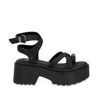 Sandalia Plataforma Negra Mujer 45986 Gotta
