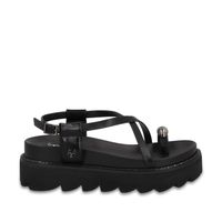 Sandalia Negra Mujer 1573G Gotta