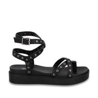 Sandalia Plataforma Negra Mujer 64170 Gotta