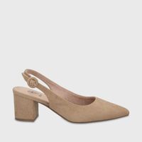 Zapato Taco Beige Mujer 64040 Gotta