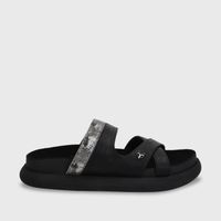Sandalia Plano Negro Mujer 53700 Gotta