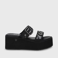 Sandalia Plataforma Negra Mujer 15620 Gotta