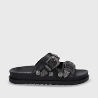 Sandalia Plana Negra Mujer 52050 Gotta