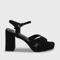 Sandalia Taco Negra Mujer 45902 Gotta