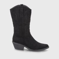 Bota Taco Negro Mujer 23714 Gotta