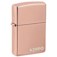 ENCENDEDOR ZIPPO 49190ZL CLASSIC HIGH POLISH ROSE GOLD WITH ZIPPO LOGO