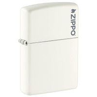 ENCENDEDOR ZIPPO 214ZL CLASSIC WHITE MATTE WITH ZIPPO LOGO