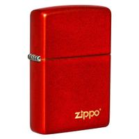 ENCENDEDOR ZIPPO 49475ZL CLASSIC METALIC RED WITH ZIPPO LOGO