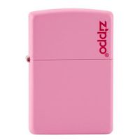 ENCENDEDOR ZIPPO 238ZL CLASSIC PINK MATTE WITH ZIPPO LOGO
