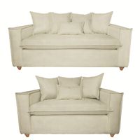 Juego de living 3-2 amadeo beige