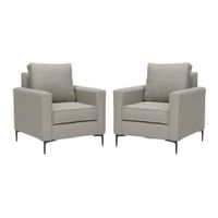 Juego de Poltronas Arthur Gris Claro