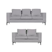 Living 32 urbano gris con resortes pocket