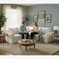 Seccional Matilda blanco full comfort plus