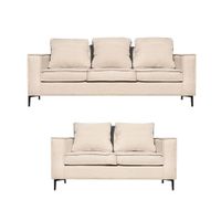 Living 32 urbano  beige con resortes pocket