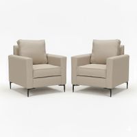 Juego de Poltronas Arthur Beige