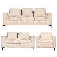 Living Urbano 3-2-1  Beige resorte pocket
