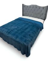 Frazada Térmica de Plush con Reverso en Chiporro azul