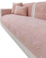 PACK DE 5 FUNDAS PARA SOFA CON DISEÑO DE CURVAS ROSA