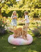 Cama Acolchada de Alta Densidad para tus mascotas 80 cm multicolor