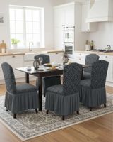 JUEGO DE 6 FUNDAS DE SILLA TEJIDO 3D M10