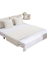 PIECERA CON 2 FUNDAS DISEÑO BAMBU BLANCO