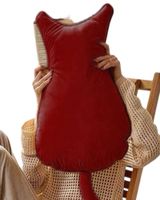 Cojin de Gato Extra Suave para decorar o apego para niños Rojo