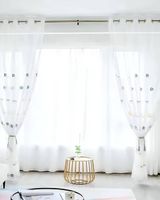 Pack de Visillo transparente con textura infantil 140x230cm v05